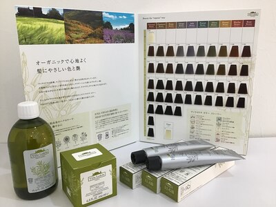 92%天然由来のオーガニックカラー剤を取り扱っています☆