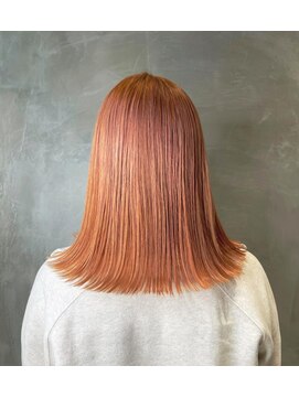 コレット(COLETTE) 切りっぱなしミディアム　シアーオレンジベージュ