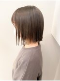 顎下2センチボブ 切りっぱなしスタイル 【横浜】