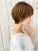 大人可愛いショート×小顔ナチュラルショート