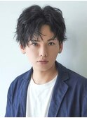 かきあげ前髪横顔爽やかアップバングショート