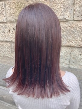 ヘアースペース ミツオ(hair space MITSUO) ♯切りっぱなしボブ♯ミディアムボブ♯ストレートヘア