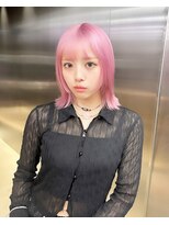 ペレ 栄店(PELE) 斜めバング/グレージュカラー/デザインカラー/栄/名駅