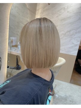 ロンド エスポワール 錦糸町(Lond espoir) グレージュカラーデザインカラーシルキーベージュ韓国ボブ