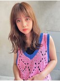 Liberte銀座 大人かわいいくびれヘア×艶カラーベージュ