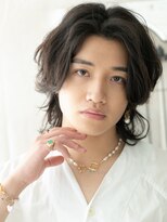 メンズヘア ビーセカンド 草加店(MENS HAIR B-2)&nbsp;かき上げバングレイヤー&パーマで脱力ウルフC上尾