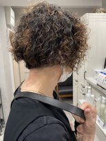 リアイス(Re:ICE) ハイライトボブ大人ソバージュスパイラルパーマ