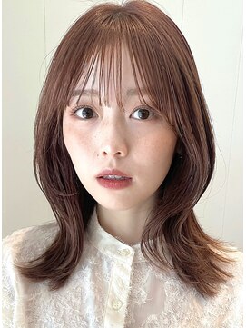 ガーデン ムサシコスギ(GARDEN MUSASHIKOSUGI) くびれミディアム/シースルー前髪/前髪パーマ/レイヤーロング