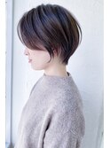 神戸で叶う♪美フォルム小顔丸みショートボブby柴立