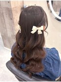 ねじりハーフツイン【クランソア】ヘアセット/ヘアメ/心斎橋