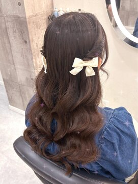 ヘア サロン クラン ソア 心斎橋店(hair salon clan soar) ねじりハーフツイン【クランソア】ヘアセット/ヘアメ/心斎橋