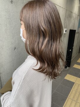 ロンド パルティール 大宮(Lond partir) ミルクティーベージュカラー×ミディアムレイヤースタイル