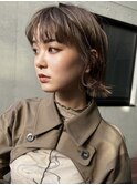 大人可愛い大人美人くすみカラーアッシュグレーベージュ