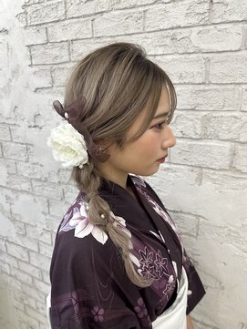 アジールヘア 池袋東口店(agir hair) 浴衣編みおろしヘアセットアレンジ池袋東口