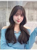 美髪韓国レイヤーイメチェン似合わせ小顔シースルーワイドバング