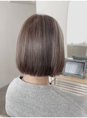 ボブ//*After →Before*右スワイプ【前髪の白髪ぼかし】