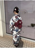 浴衣着付け×ヘアセット