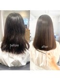 髪質改善/縮毛矯正乾かしただけできまる髪質改善ストレート