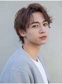 小久保styleフェザーパーマフェザーショートグレーエンドカラー