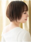 シースルーバング似合わせカット刈り上げショートY上尾30代40代