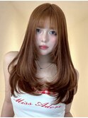 ロングレイヤーカットハイレイヤー韓国レイヤーハッシュカット