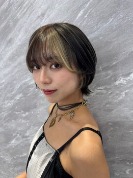 アルドーレフィエロ シンサイバシ(Ardore fiero shinsaibashi) コントラスト極ハイライト☆グレーベージュ