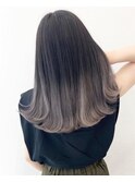 韓国風レイヤー×スモーキーグレージュグラデーション