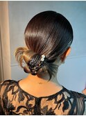 【タイトカチモリ】結婚式銀座ヘアセットカチモリアレンジ