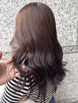 サロンドミルク 新百合ヶ丘店(salon de MiLK)&nbsp;★スモーキーブラウンウォームベージュ顔周りカット透明感カラー