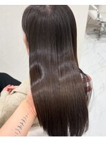 イオエ 表参道(ioe) 黒髪/オリーブグレー/小顔/ココアベージュ/髪質改善/縮毛矯正
