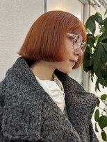ジェスター 烏丸御池店(JESTER)&nbsp;〈suzuno〉切りっぱなしボブ×オレンジカラー