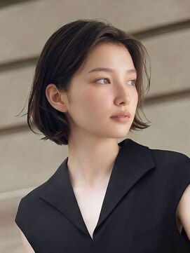 エーヴ 横顔似合せボブ ×【暗髪シークレットハイライト】