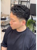 Cカール毛流れパーマ　フェザーパーマ