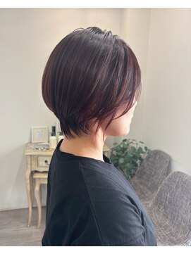 ロッカヘアエジェ(ROCCA hair eje.) 艶感ショコラブラウンショート