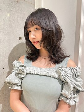 アンドケー 那覇おもろまち店(and K) ミディアム/くびれ/レイヤーカット/デザインカット