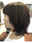 大人な束感マッシュウルフ