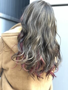 エージー ヘアー フジガオカ(A.G hair FUZIGAOKA) インナー×ピンク