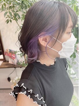 グーフィートーキョー 銀座(Goofy Tokyo) 【GoofyTokyo銀座/渋谷トモヒロ】インナーカラーラベンダー/ボブ