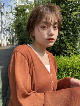 バズ(BUZZ) ショートボブとインナーカラー★自由が丘BUZZ秋山