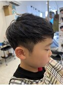 ツーブロックマッシュショート