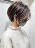 絶壁解消/ひし形/前下がり/大人ショートボブ/30代/40代★猪狩★