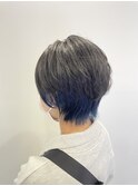 ショートウルフ×インナーカラー