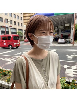 ボアップ(boappu) #ショートヘア#ショートスタイル#コンパクトショート#ベージュ