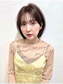 大人ショートボブ シースルーバング ボブ 博多ショート 福岡