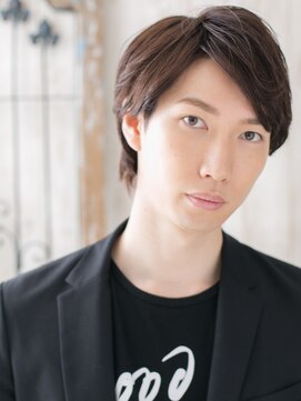 モッズヘアメン 札幌月寒店(mod's hair men) ビジネス斜めバングダークアッシュショートo札幌月寒　就活