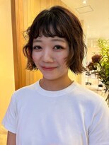 ブクレット(Bouclettes)&nbsp;心斎橋　レイヤーボブ　顔周りレイヤー　パーマボブ　10代20代