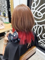 ミッシェル アフロート(michelle afloat)&nbsp;◆インナーレッドのウルフボブ◆