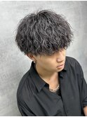 MEN'S HAIR/ダークアッシュ/ニュアンスパーマ/韓国マッシュ