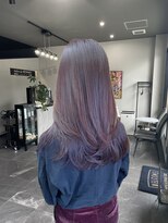 サロンドヘルメス(Salon de HERMES)&nbsp;レイヤー/ピンクラベンダー/ケラチン/美髪カラー/髪質改善