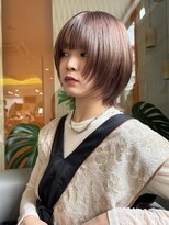 レクタ(recta) ナチュラルマッシュショート ピンクブラウン ブリーチなし